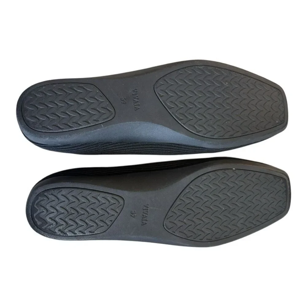 Vivian Margot Cloudwalker Flats Black Size 39 or 8 - Picture 9 of 9
